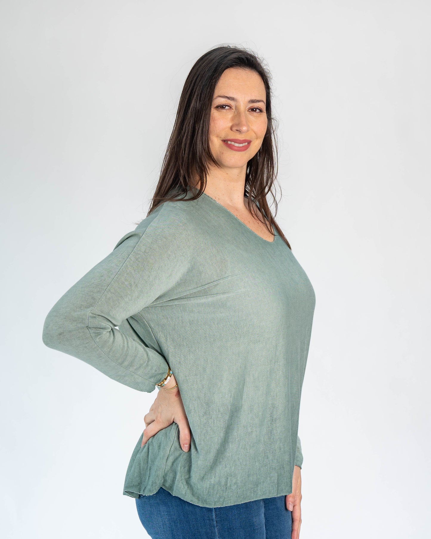 Sweater Hilo Patty Verde Menta