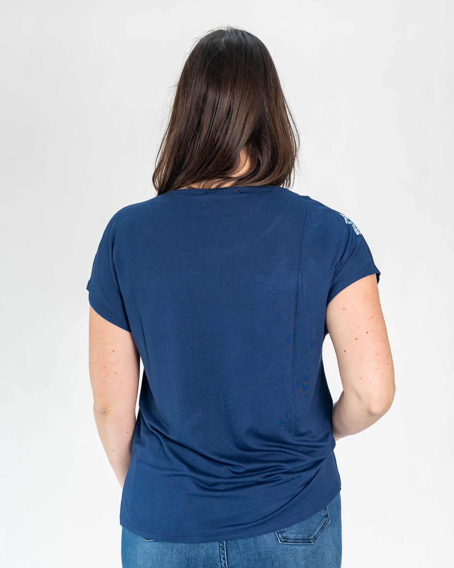 Polera Carmen Flores Azul