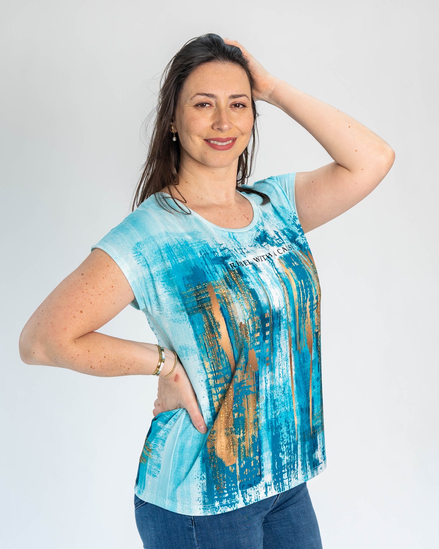 Polera Pau Rebel Turquesa