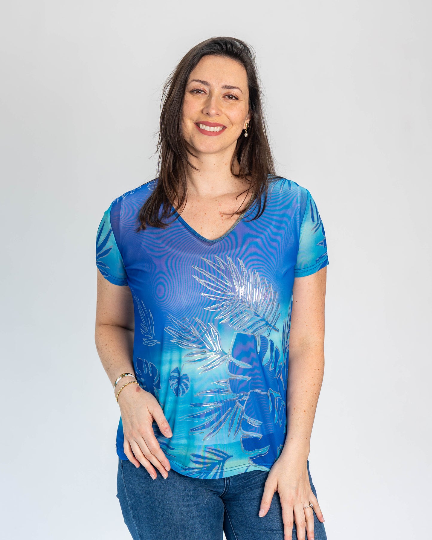 Polera Andrea Hojas Calipso