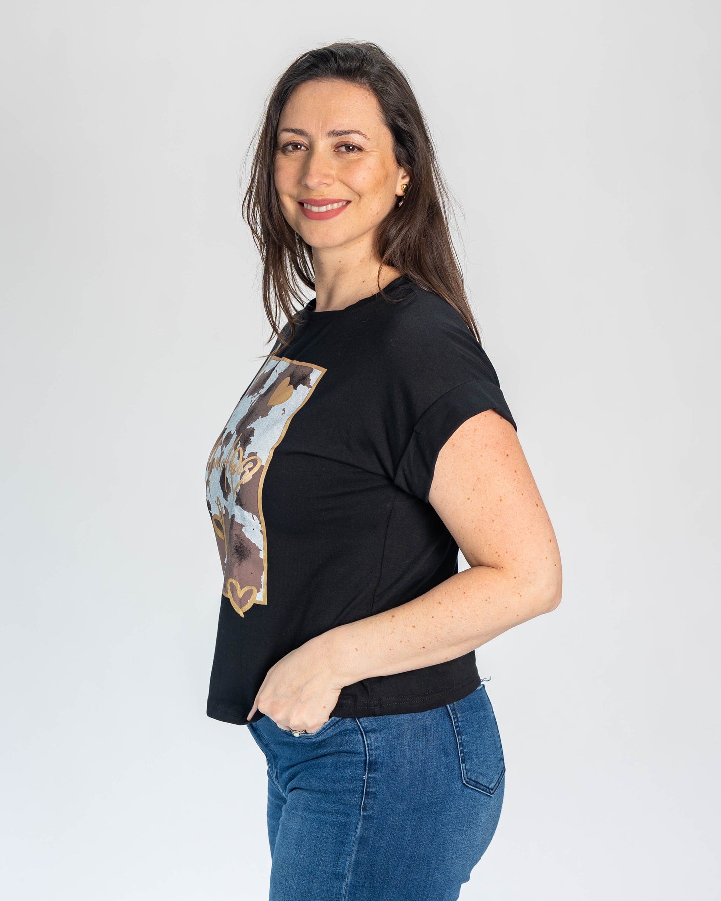 Polera Cowgirl Negro