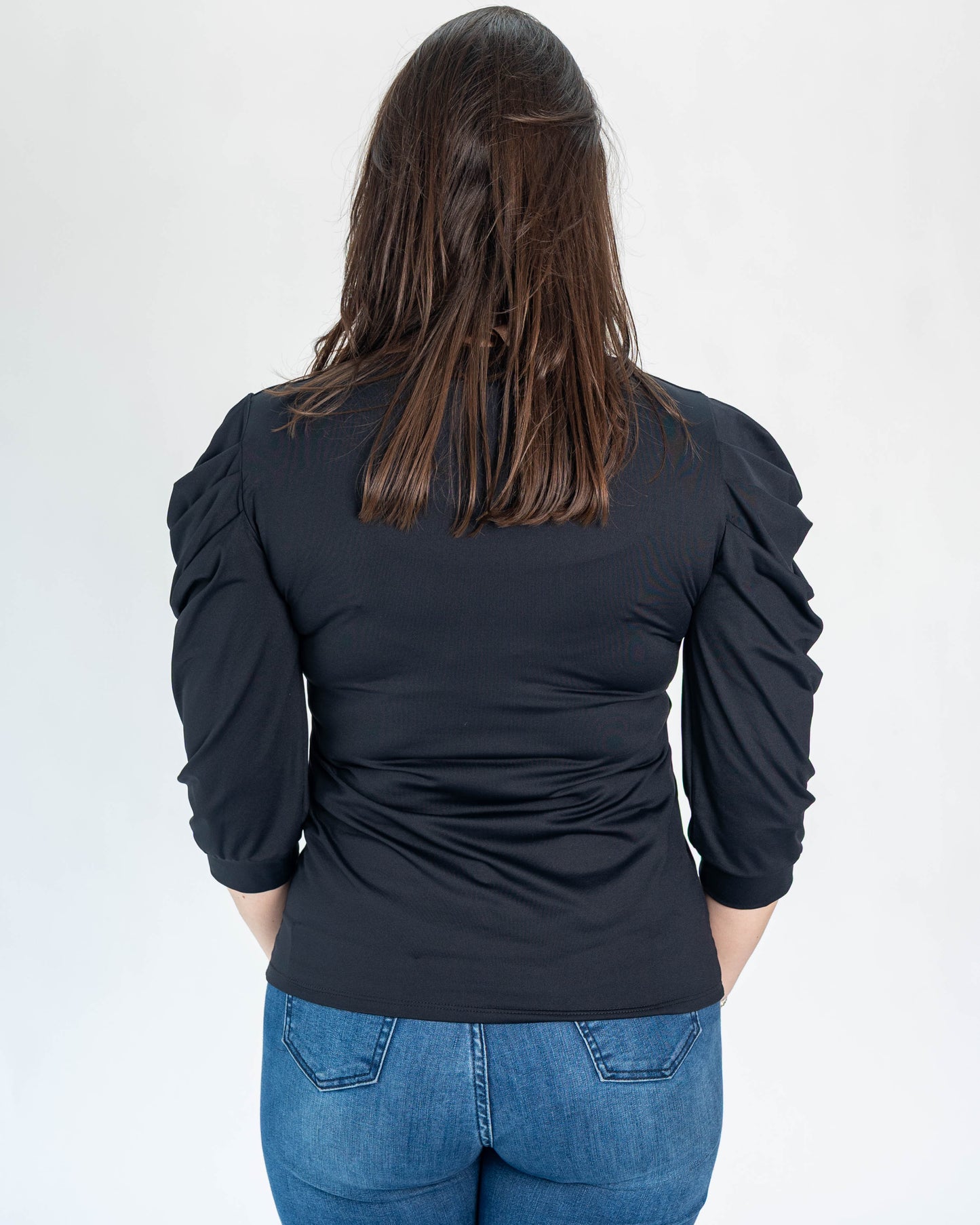 Polera Manga Princesa Negro