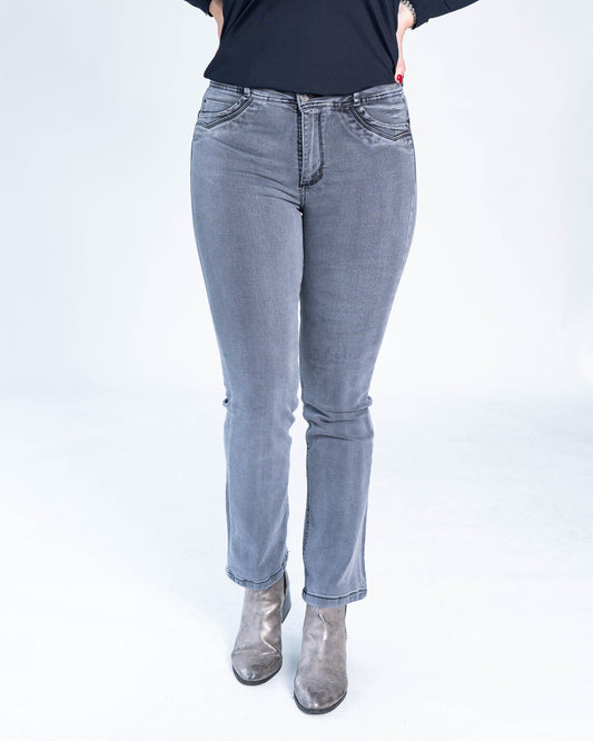 Jeans Recto Medio Raul Gris
