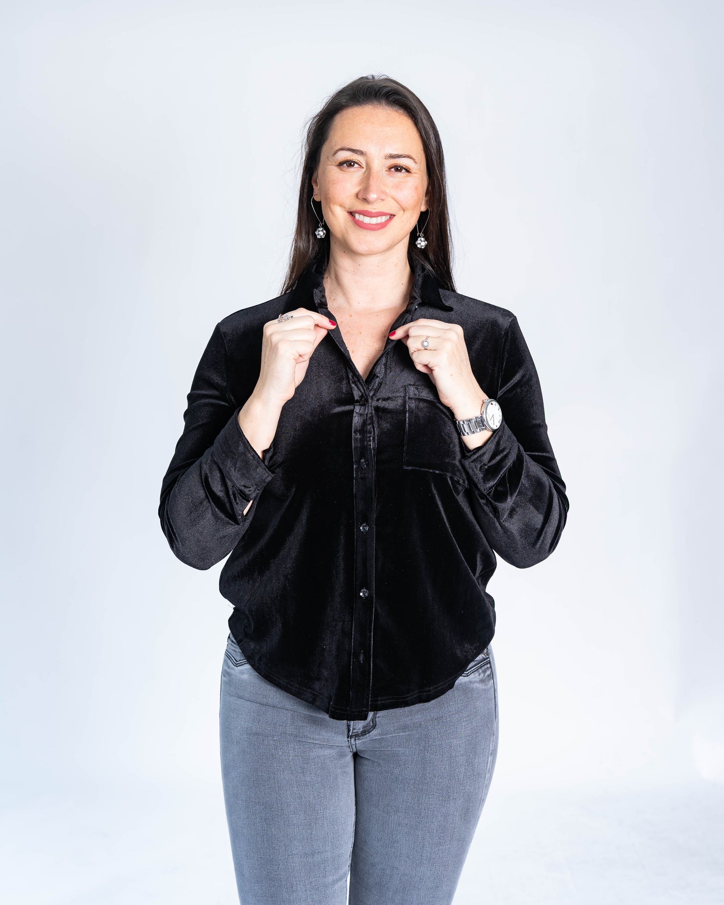 Blusa Velvet Negra