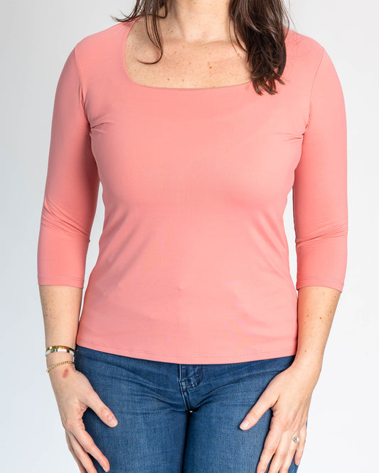 Polera Básica Carolina Rosada