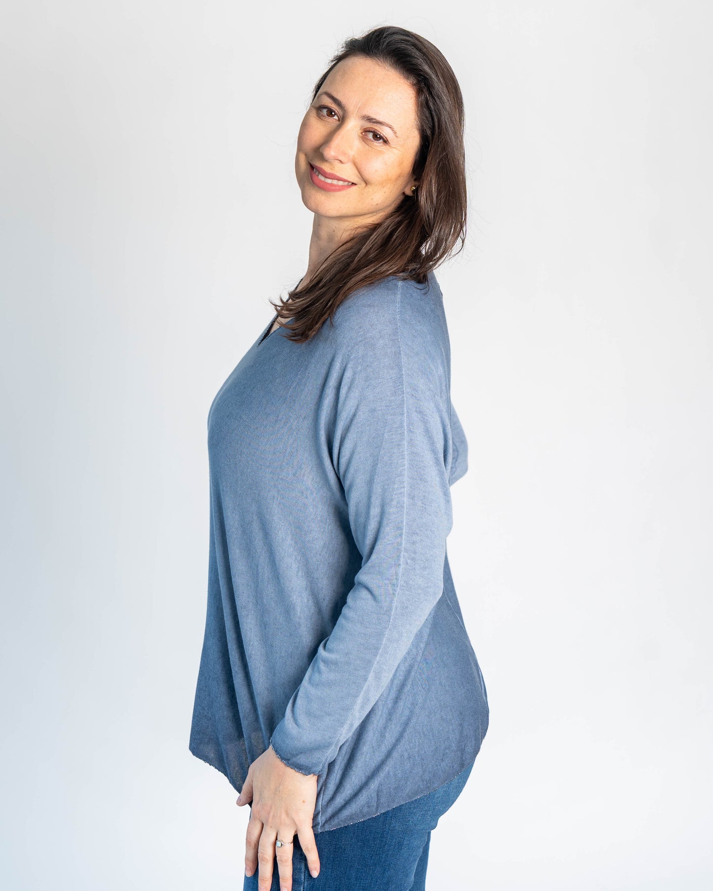 Sweater Hilo Patty Azul