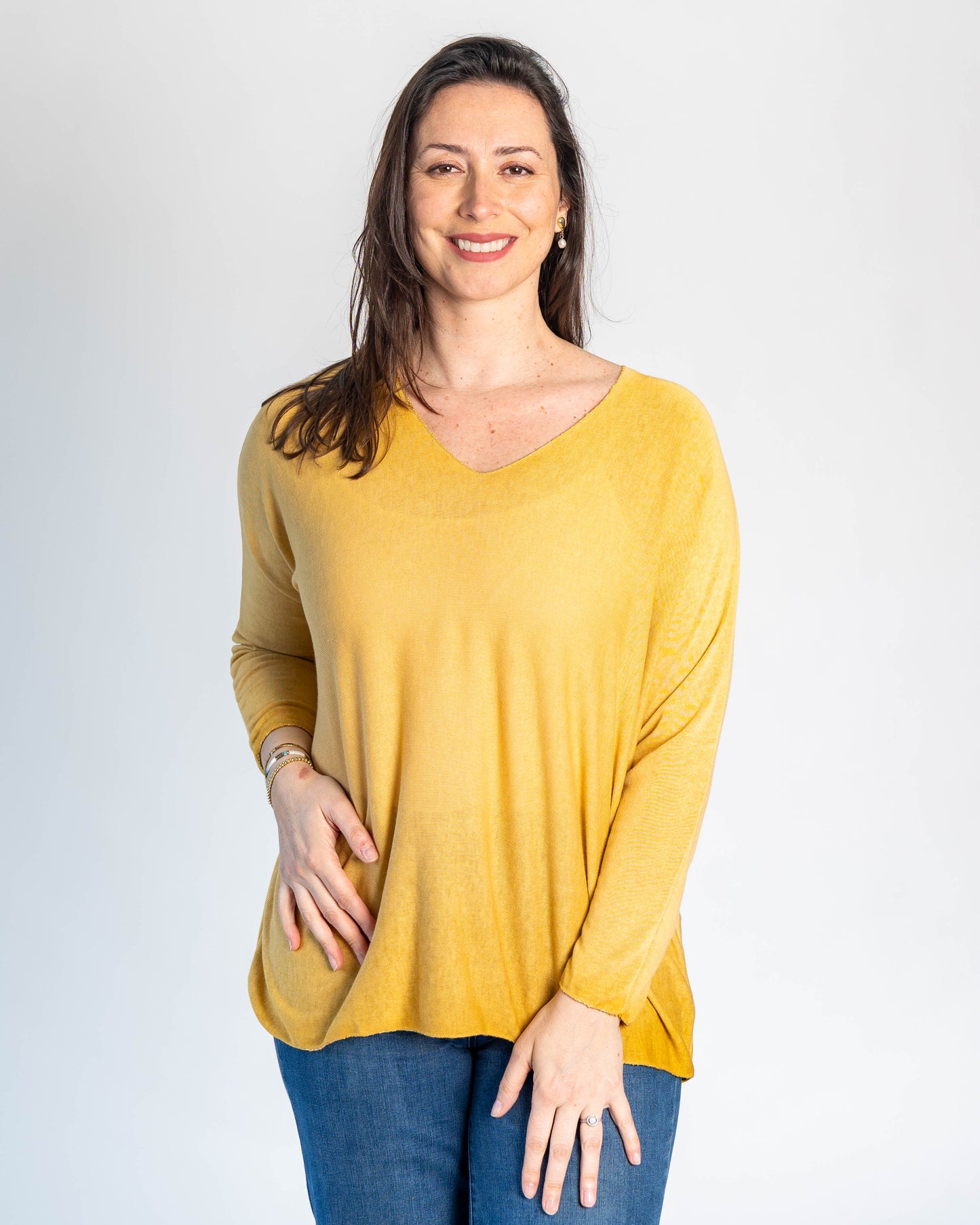Sweater Hilo Patty Mostaza