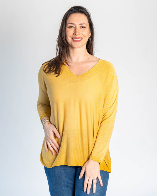 Sweater Hilo Patty Mostaza