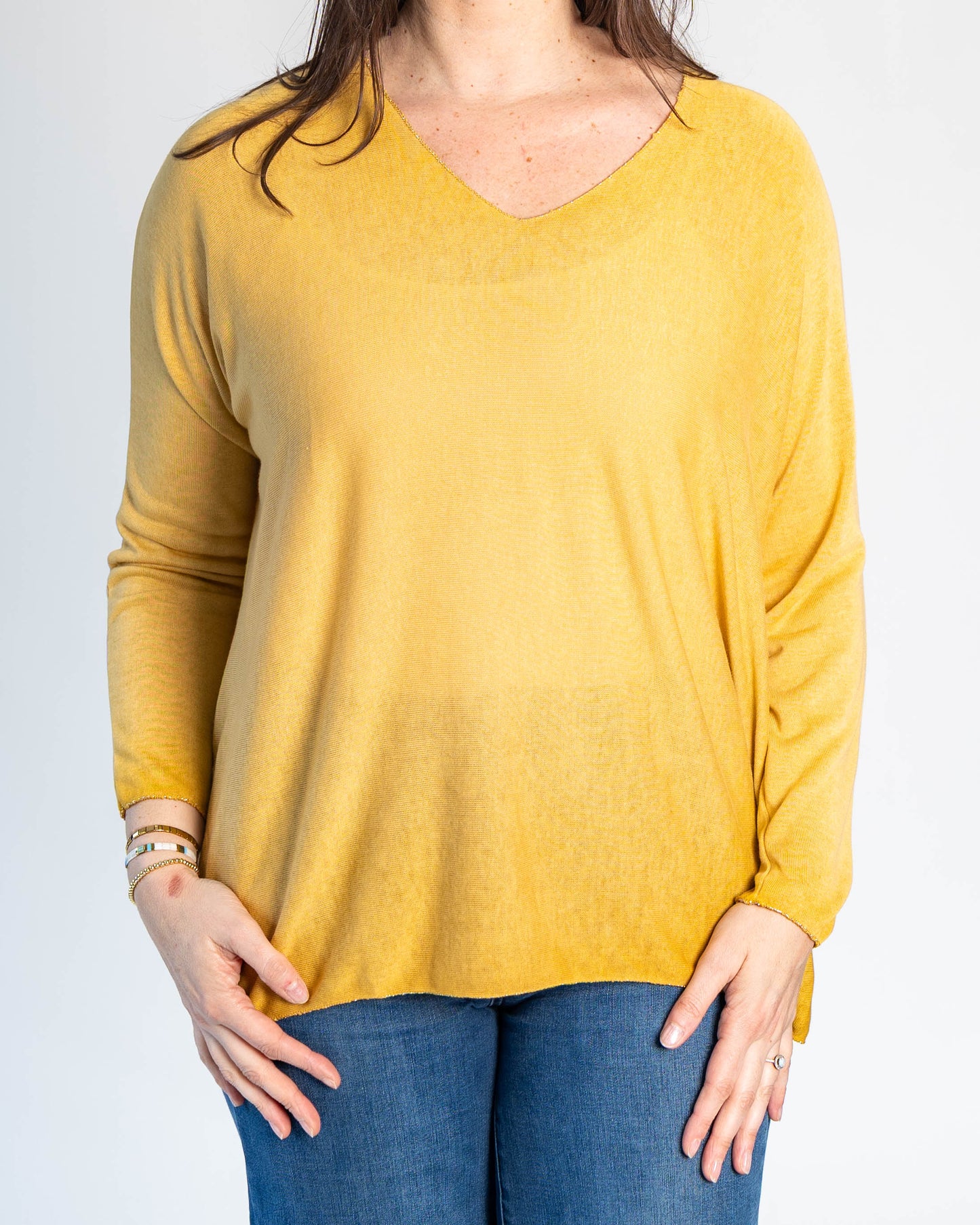Sweater Hilo Patty Mostaza
