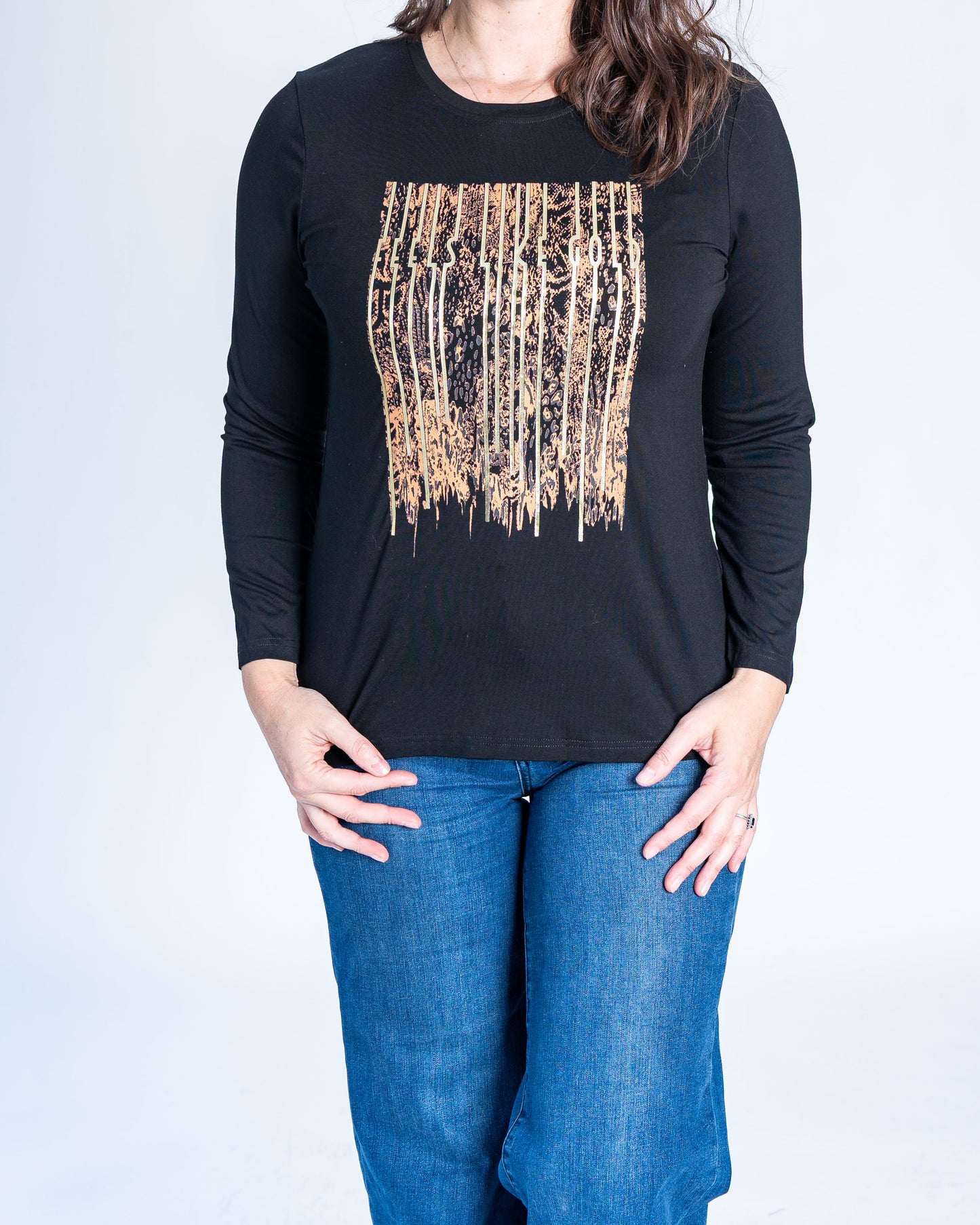 Polera Gold Negro