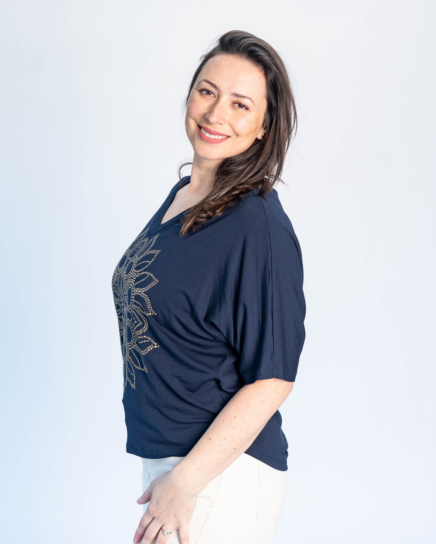 Polera BR Shine Azul Sol