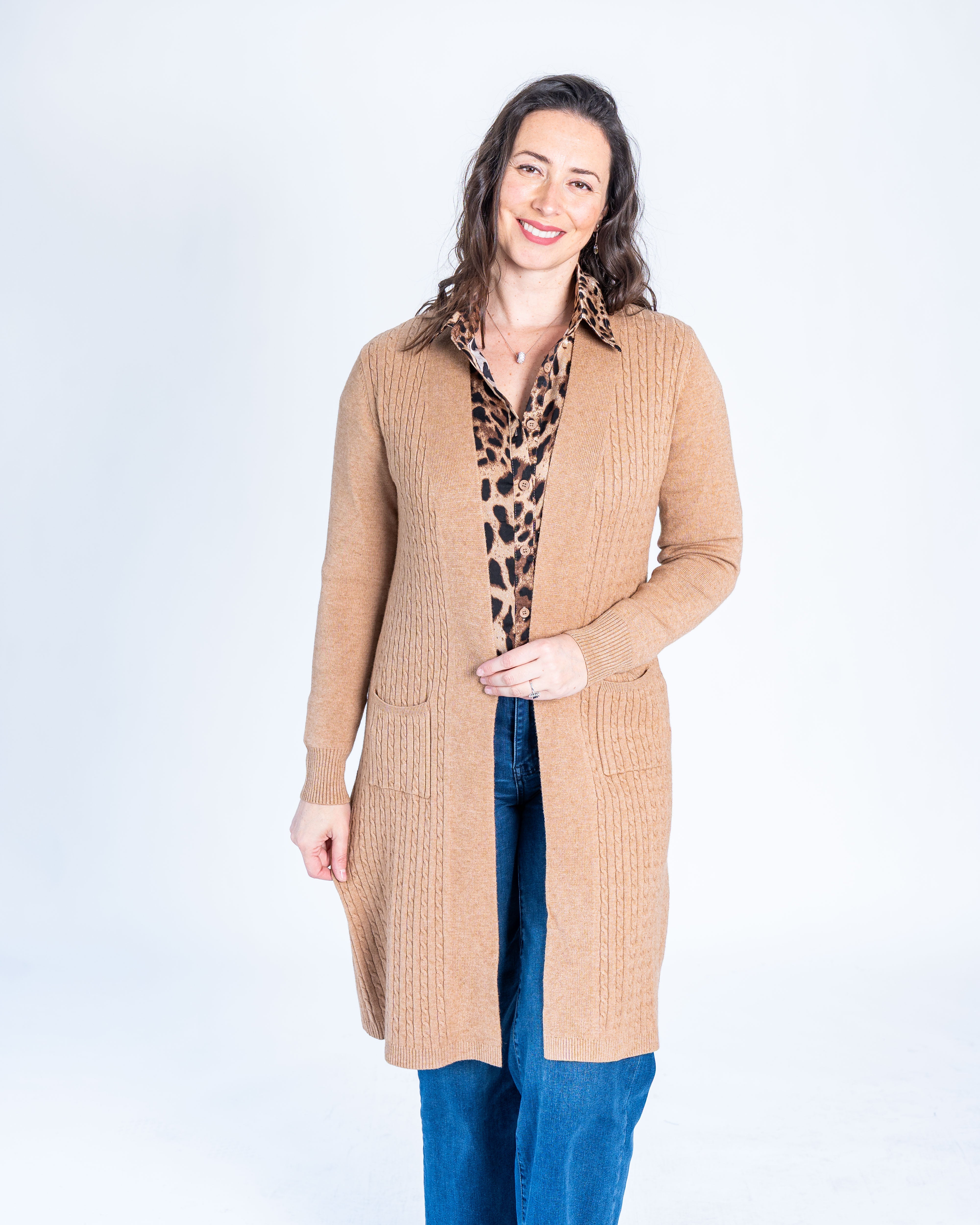 Tapado Tejido Trenzas Camel – Infinitaboutique