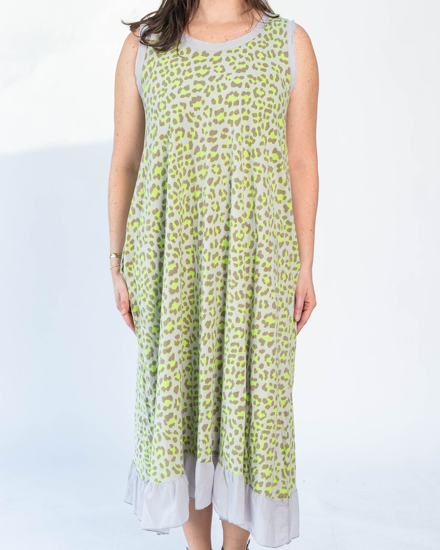 Vestido Neón Print Verde
