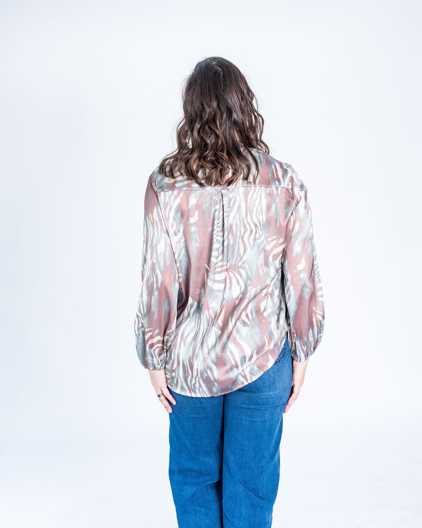 Blusa Satinada Agua Marina
