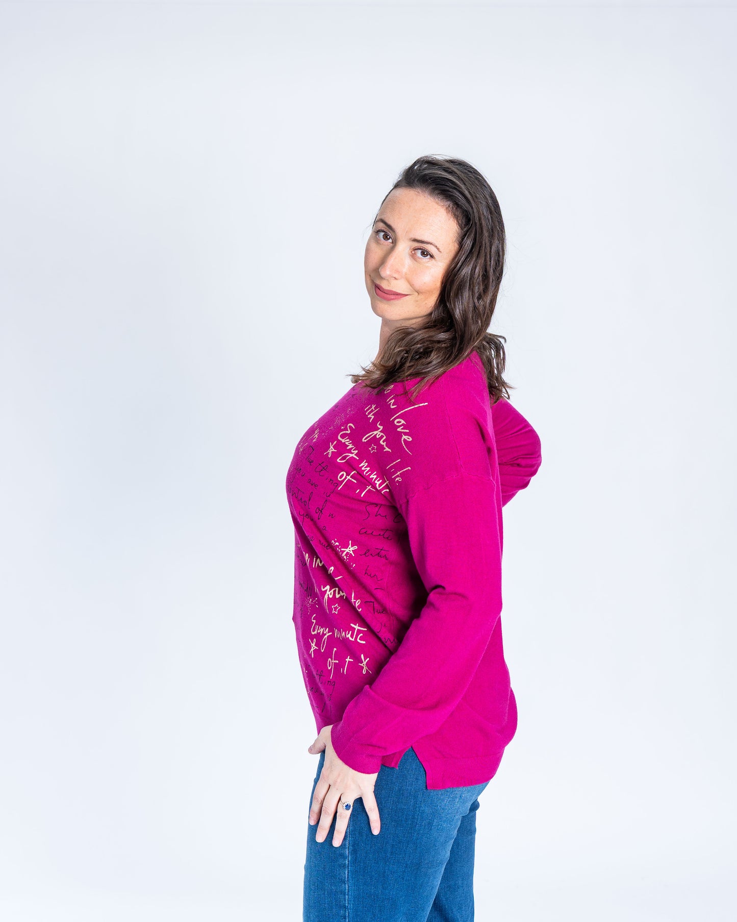 Sweater In Love Magenta