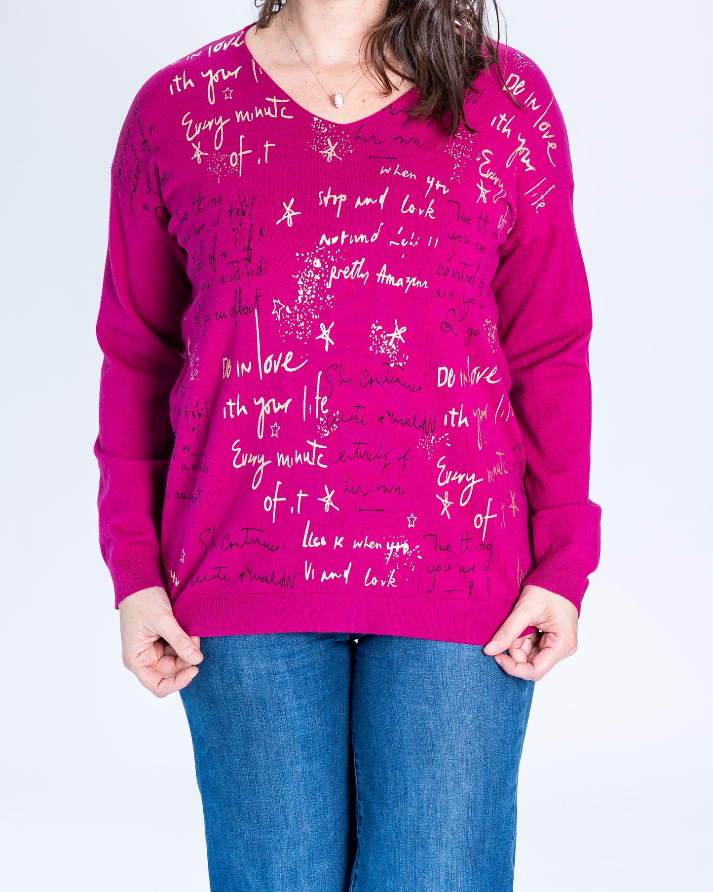 Sweater In Love Magenta