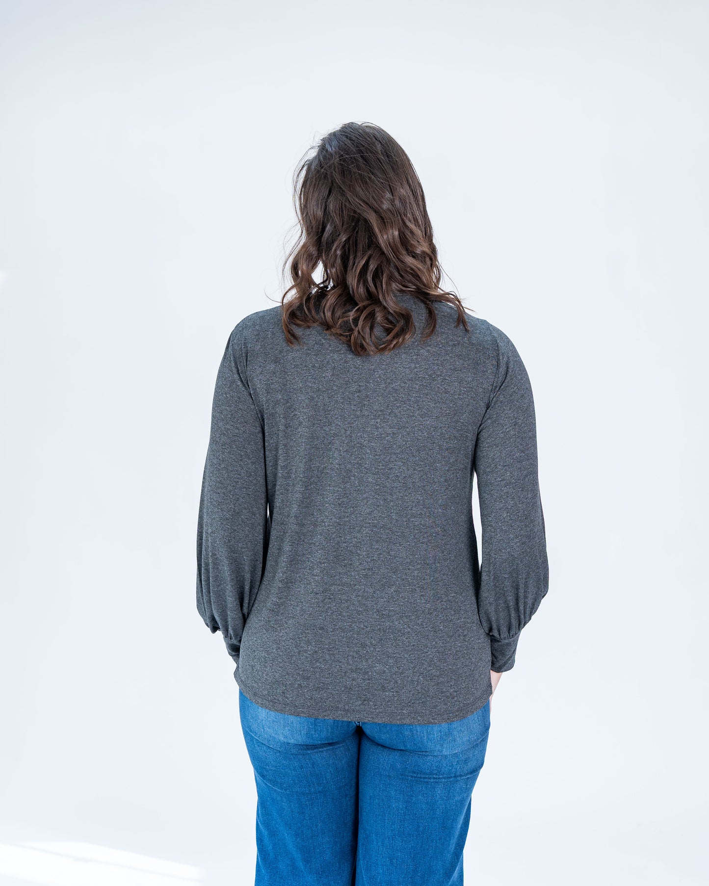Polera Brillos Stephanie Gris