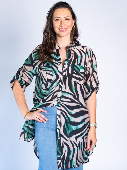 Blusón Cebra Susi Verde