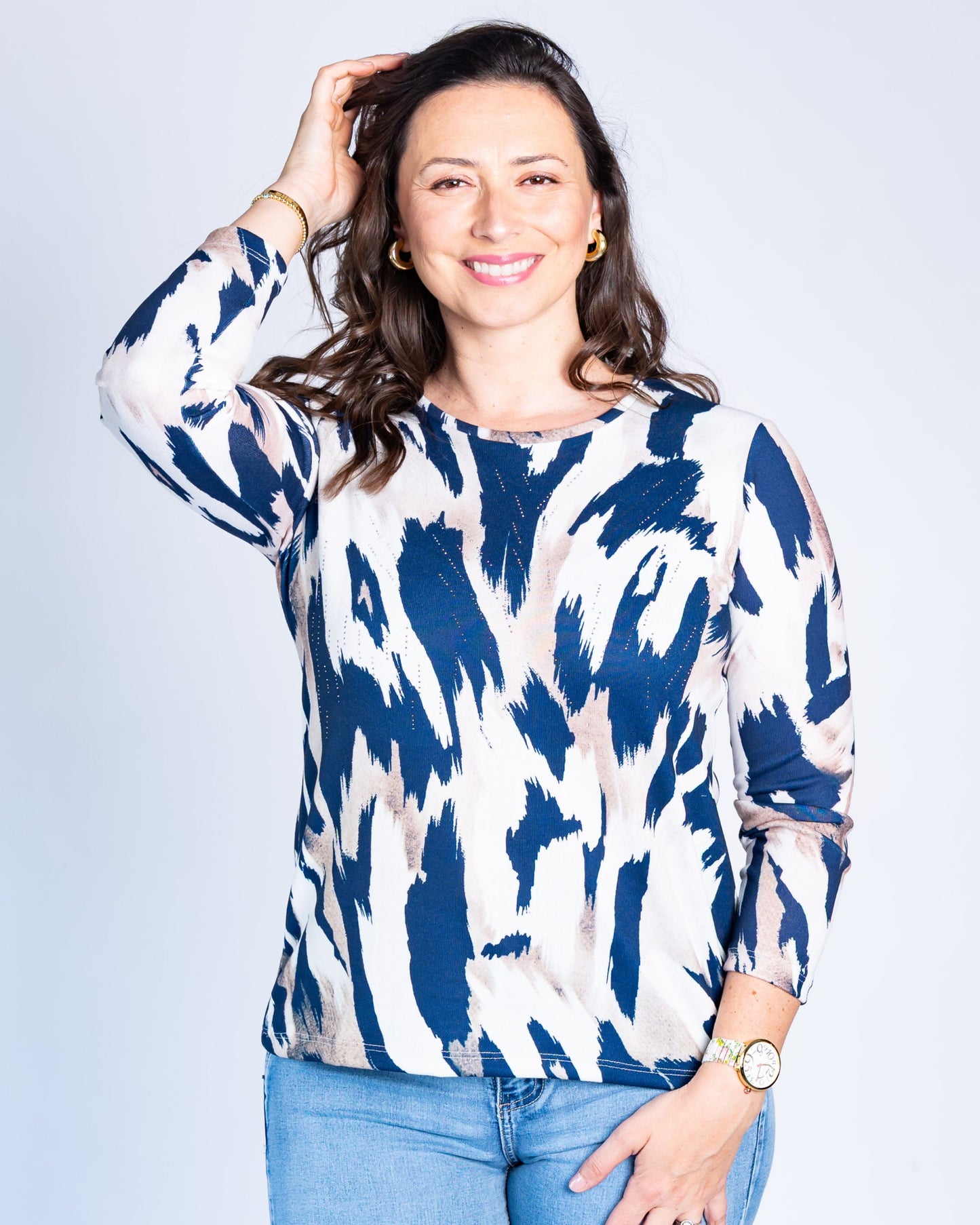 Polera Lanilla Miriam Azul