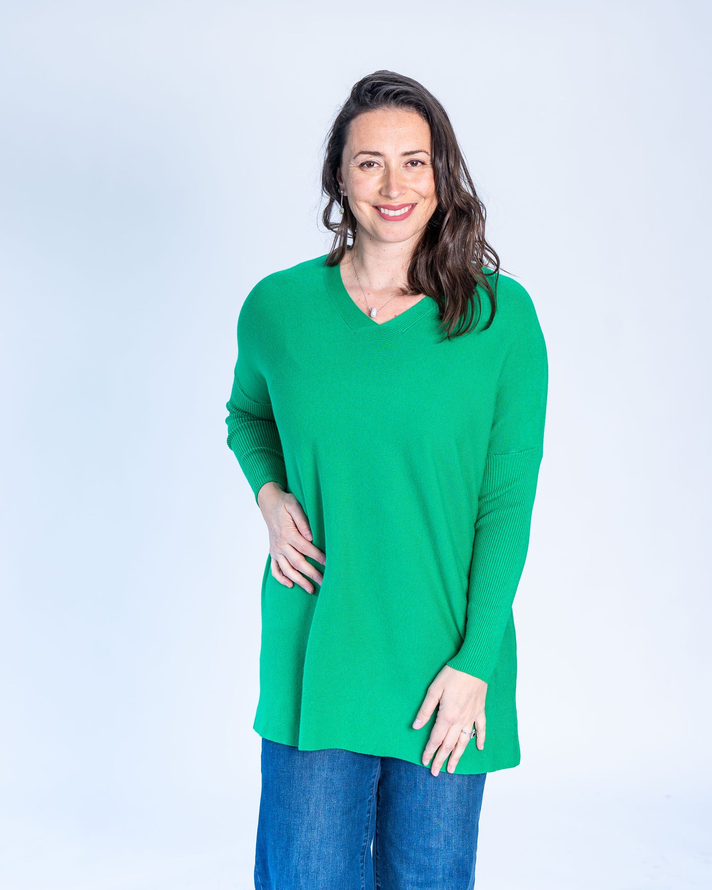 Sweater Isa Cuello V Verde