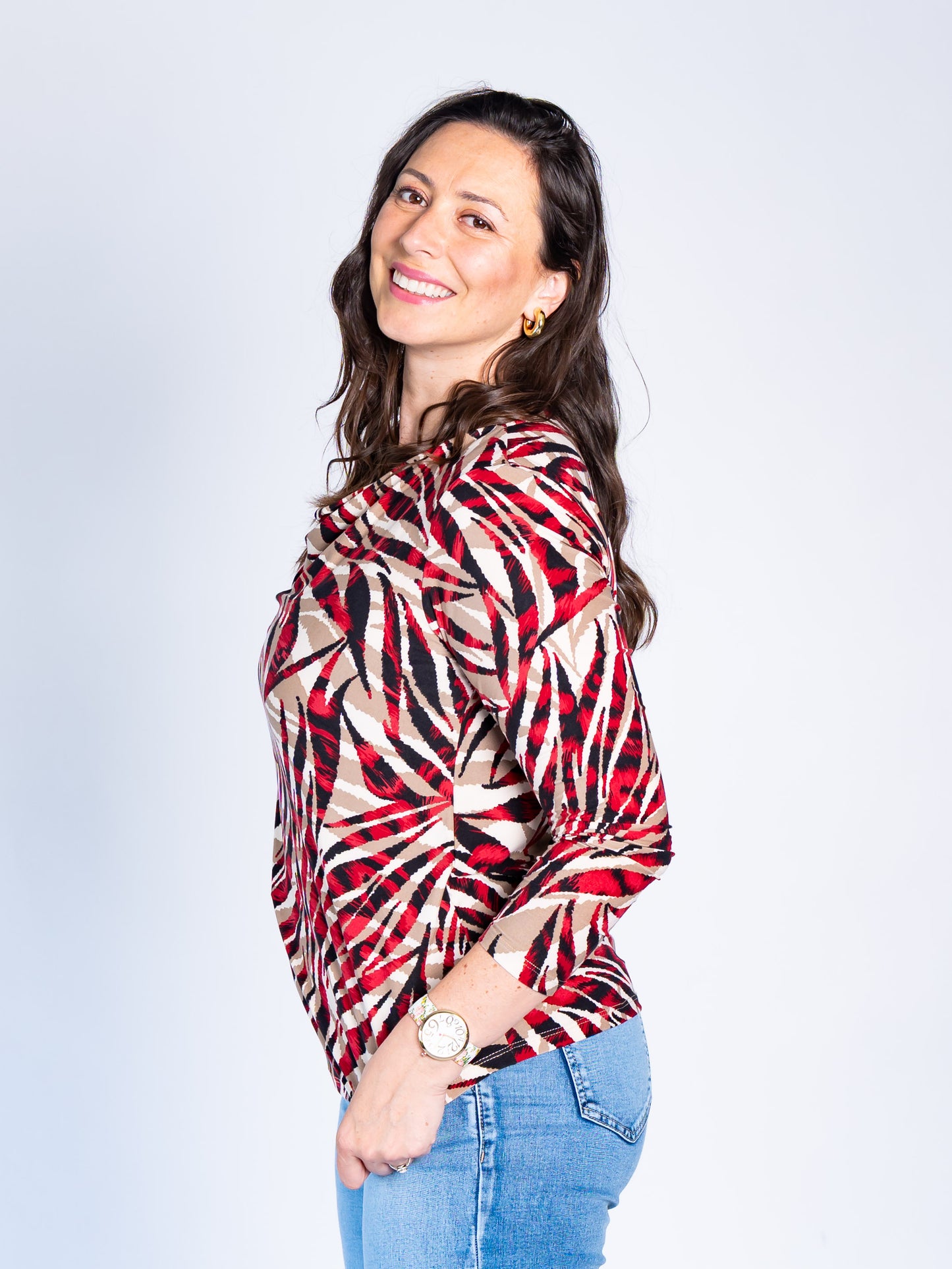 Polera Manga Larga Nury Rojo