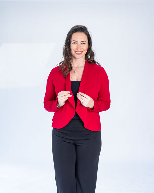 Chaqueta Ignacia Manga Larga Roja