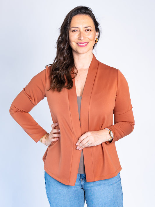 Chaqueta Manga Larga Antonella Café