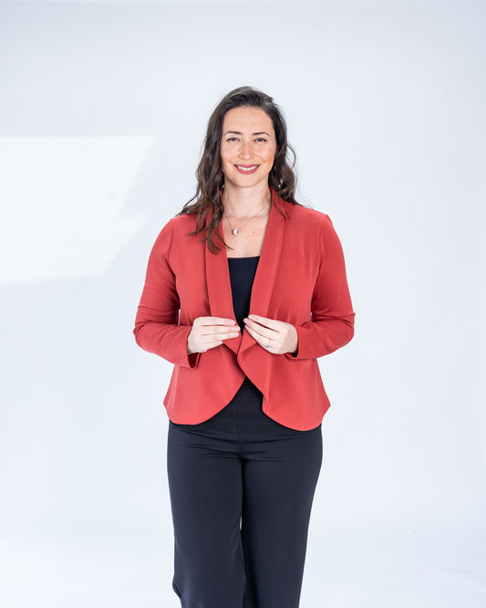 Chaqueta Ignacia Manga Larga Terracota