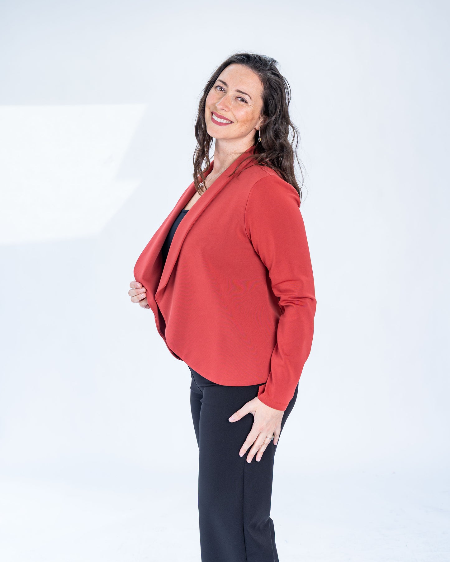 Chaqueta Ignacia Manga Larga Terracota