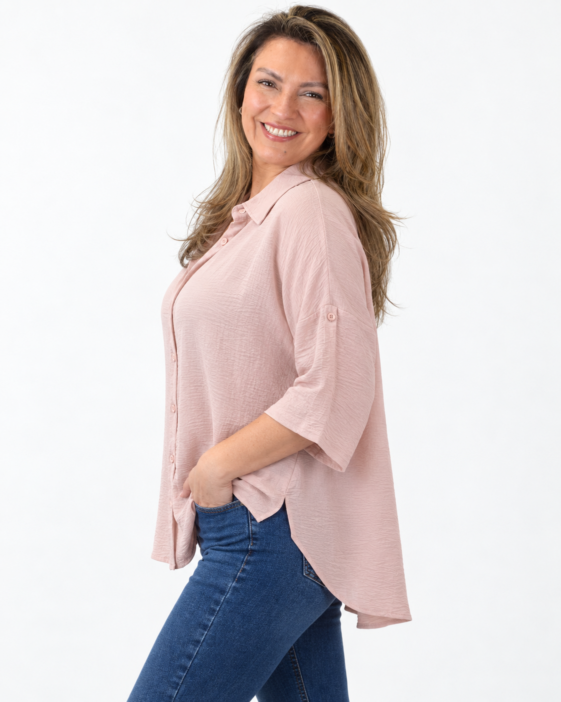Blusa Lisa Clarita Palo Rosa