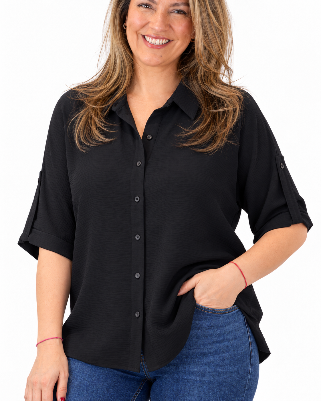 Blusa Lisa Clarita Negro