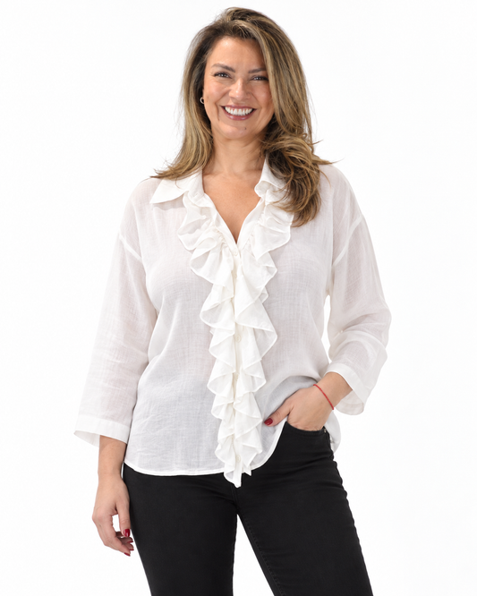 Blusa Margot Vuelos Blanco