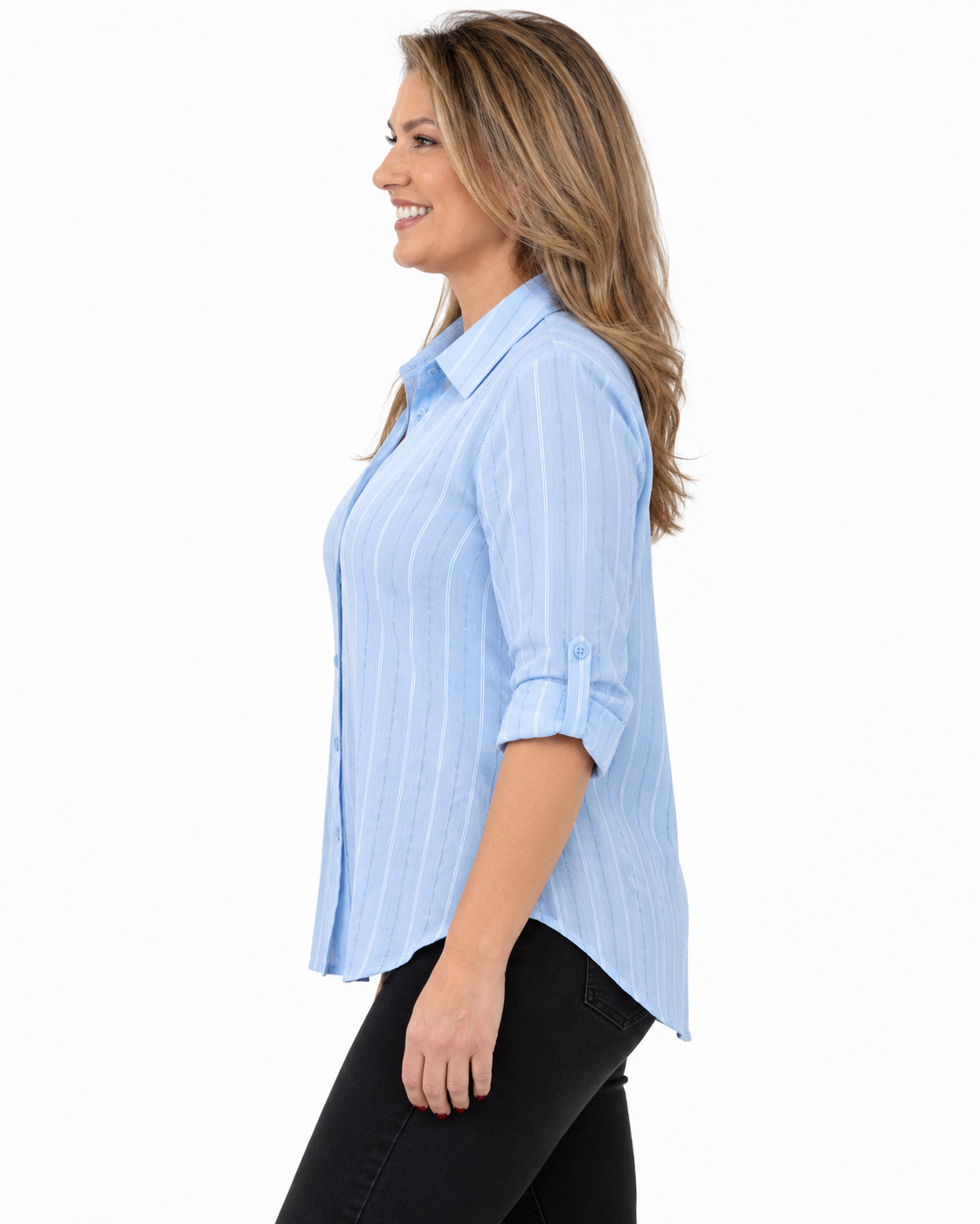 Blusa Samanta Brillos Celeste