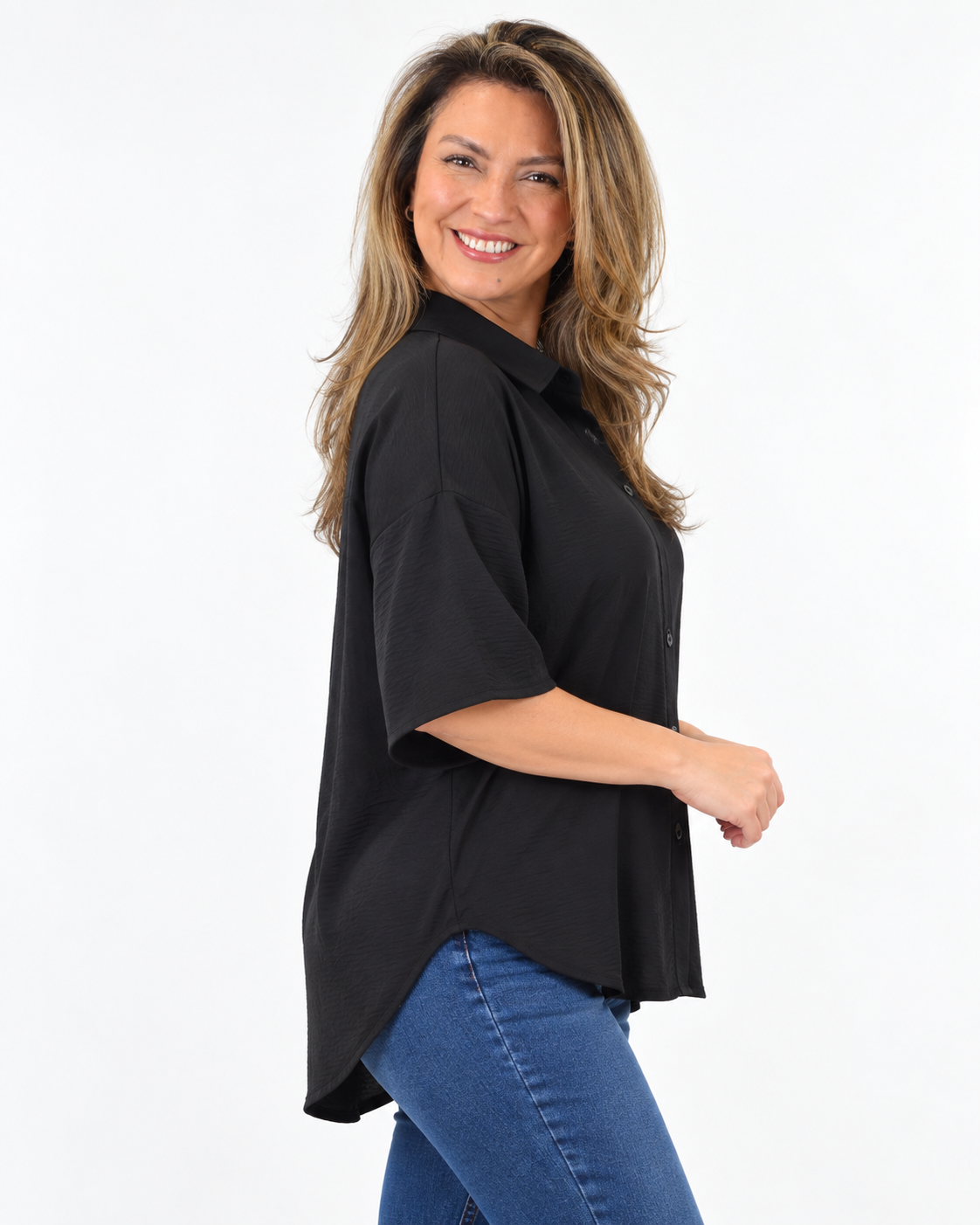 Blusa Lisa Clarita Negro