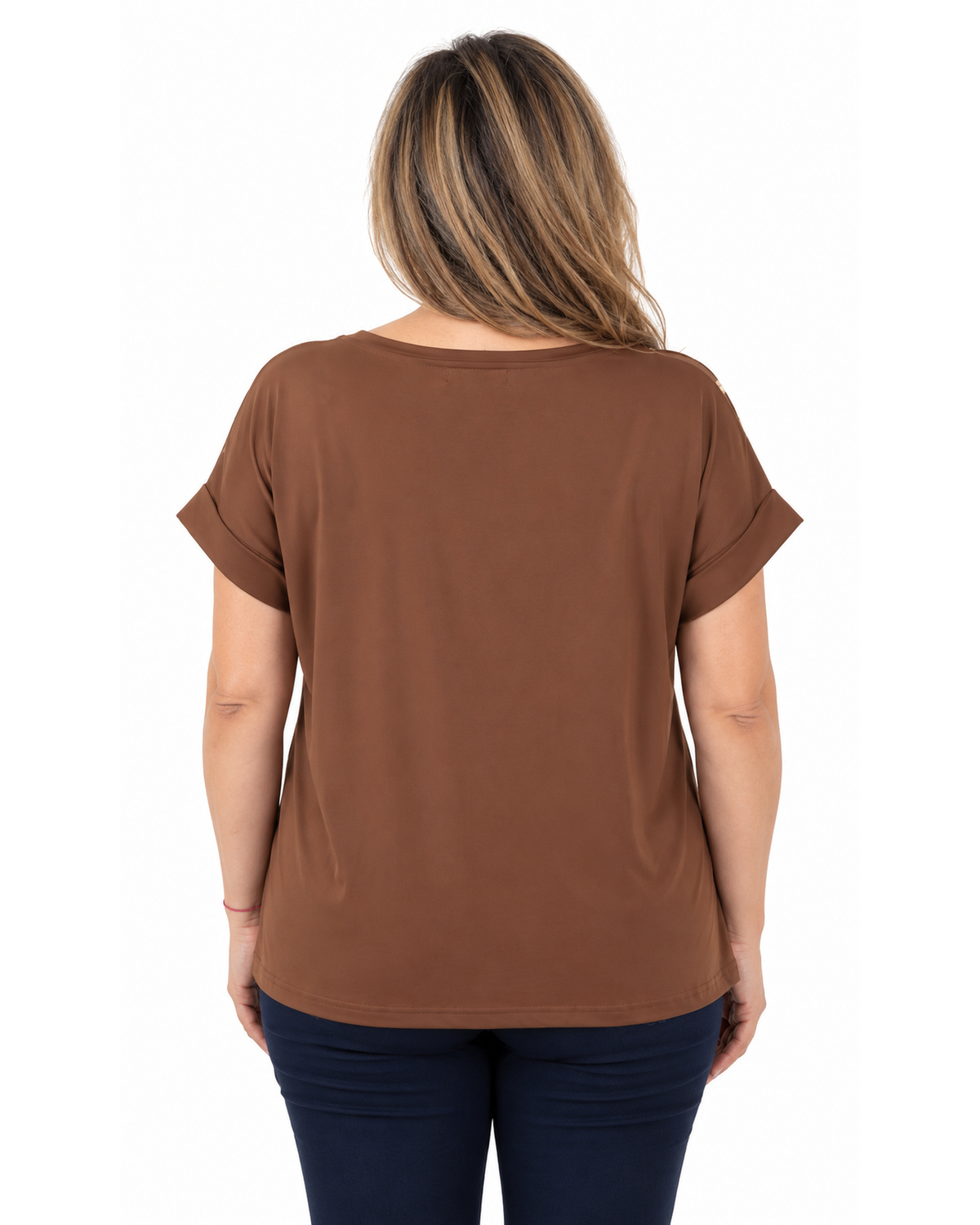 Polera Estefania Dorado Chocolate
