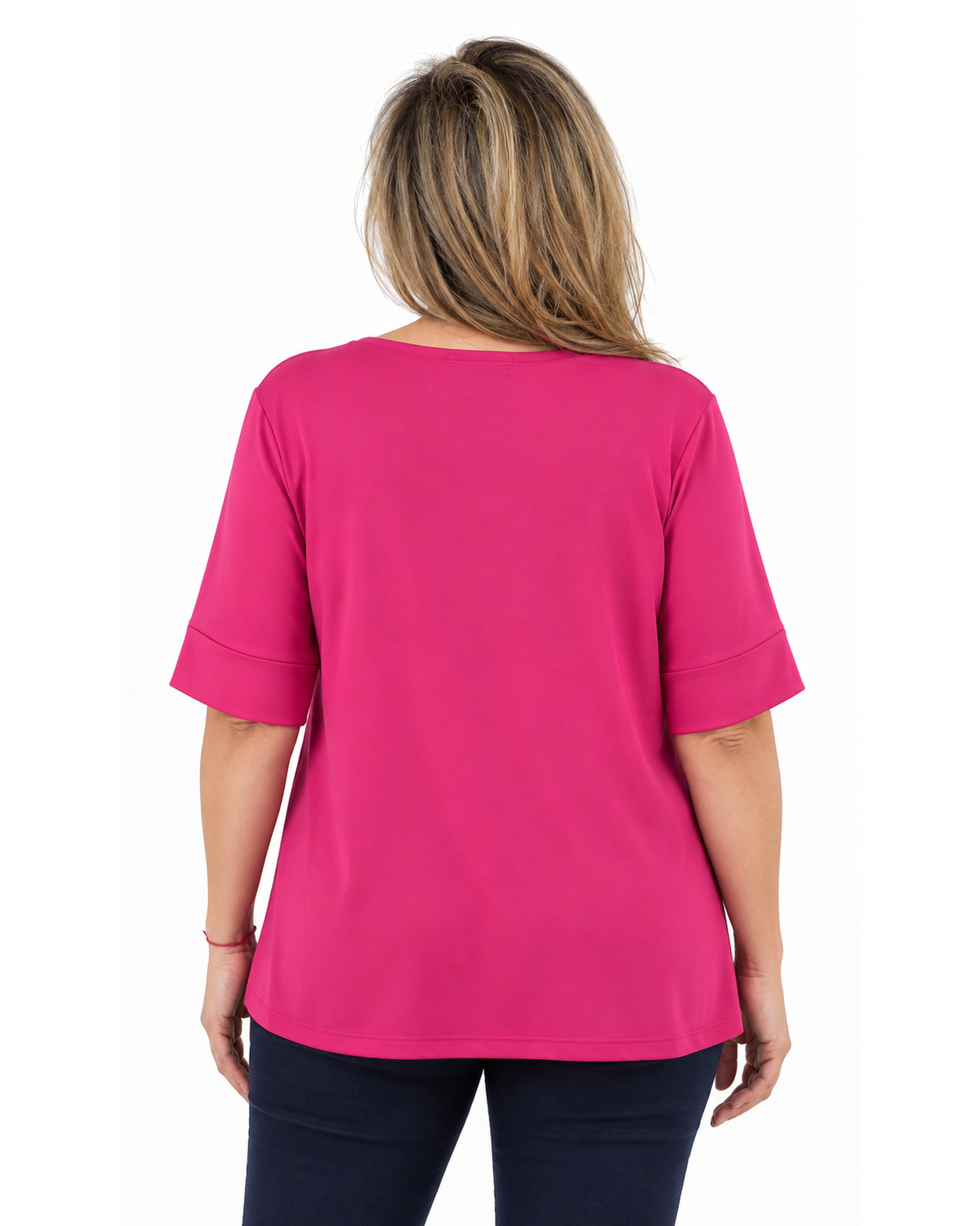 Polera Lidia Flor Rosada