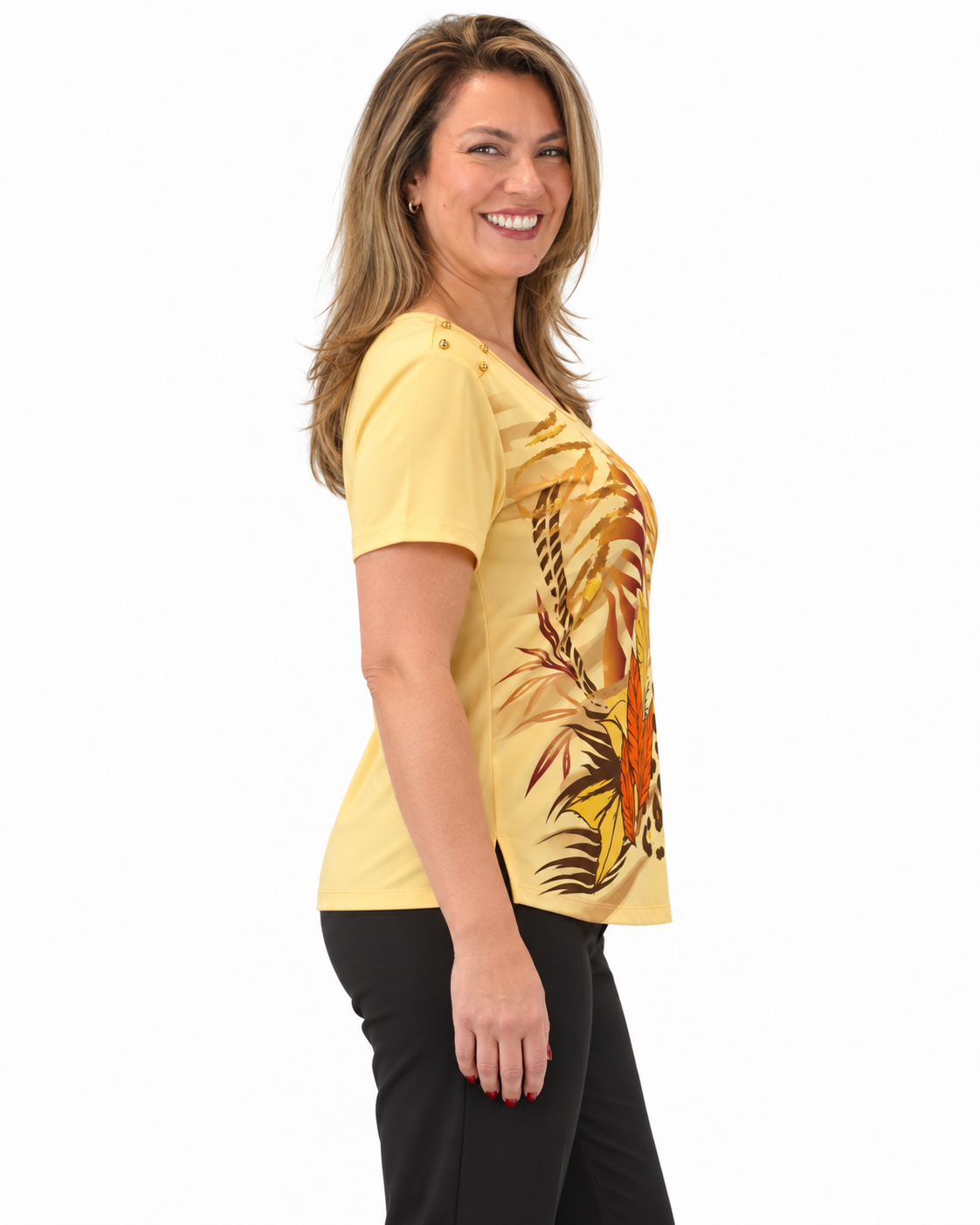 Polera Jungle Amarillo