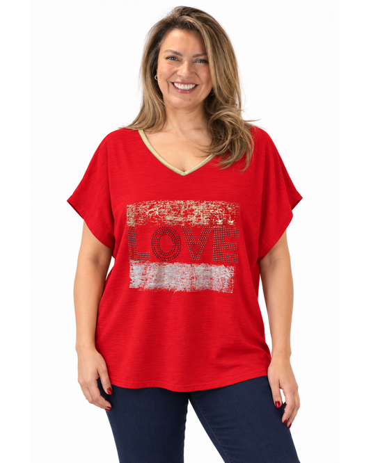 Polera Caro Love Rojo