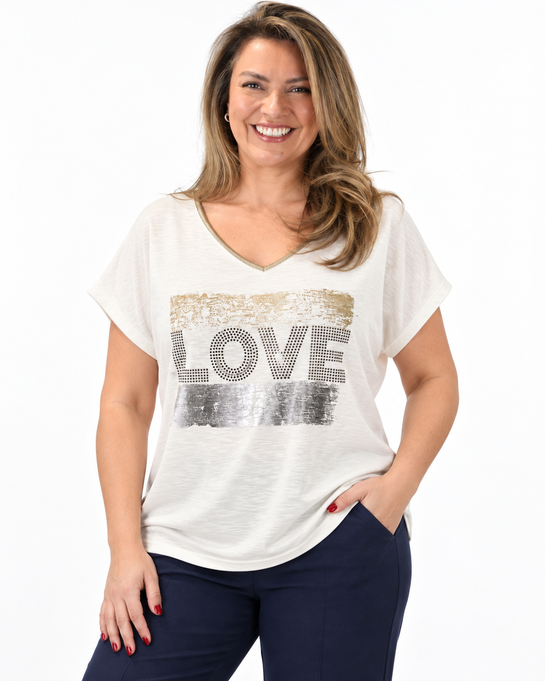 Polera Caro Love Blanco