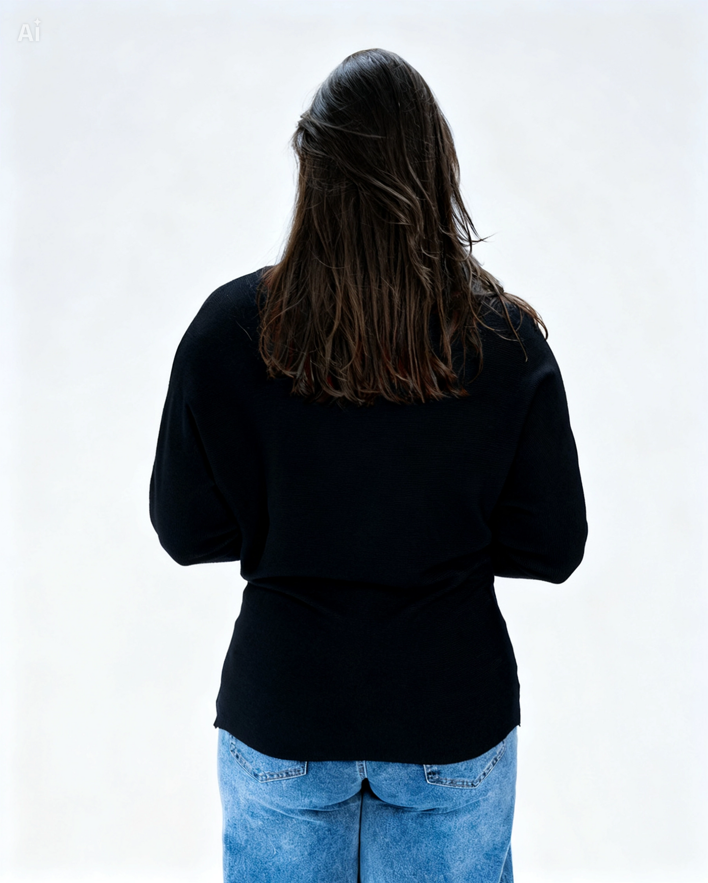 Sweater Liso Marcela Negro