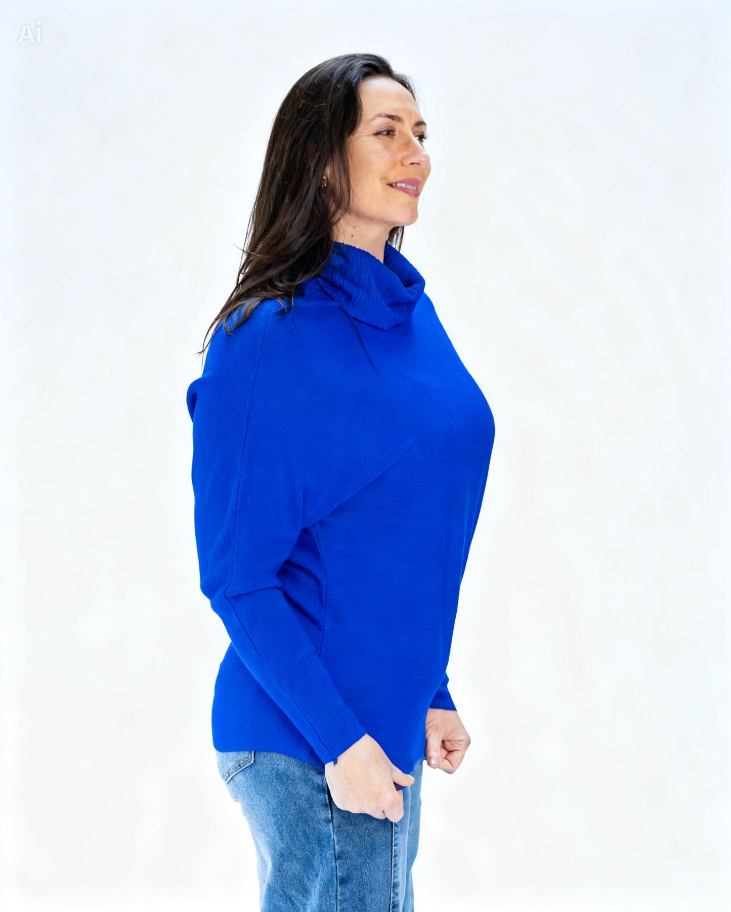 Sweater Liso Marcela Azul
