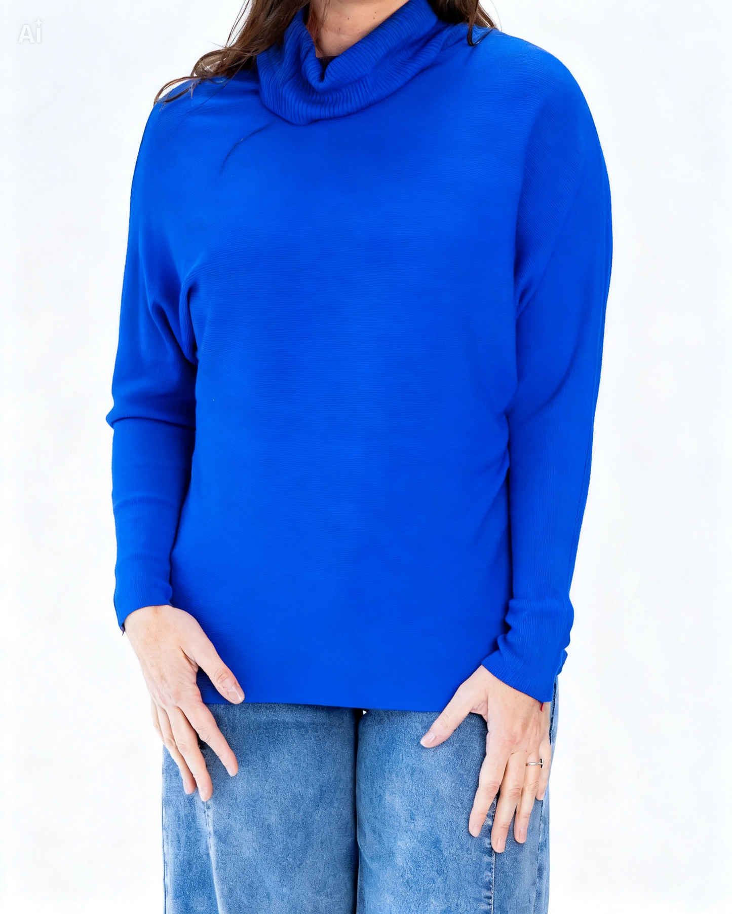 Sweater Liso Marcela Azul
