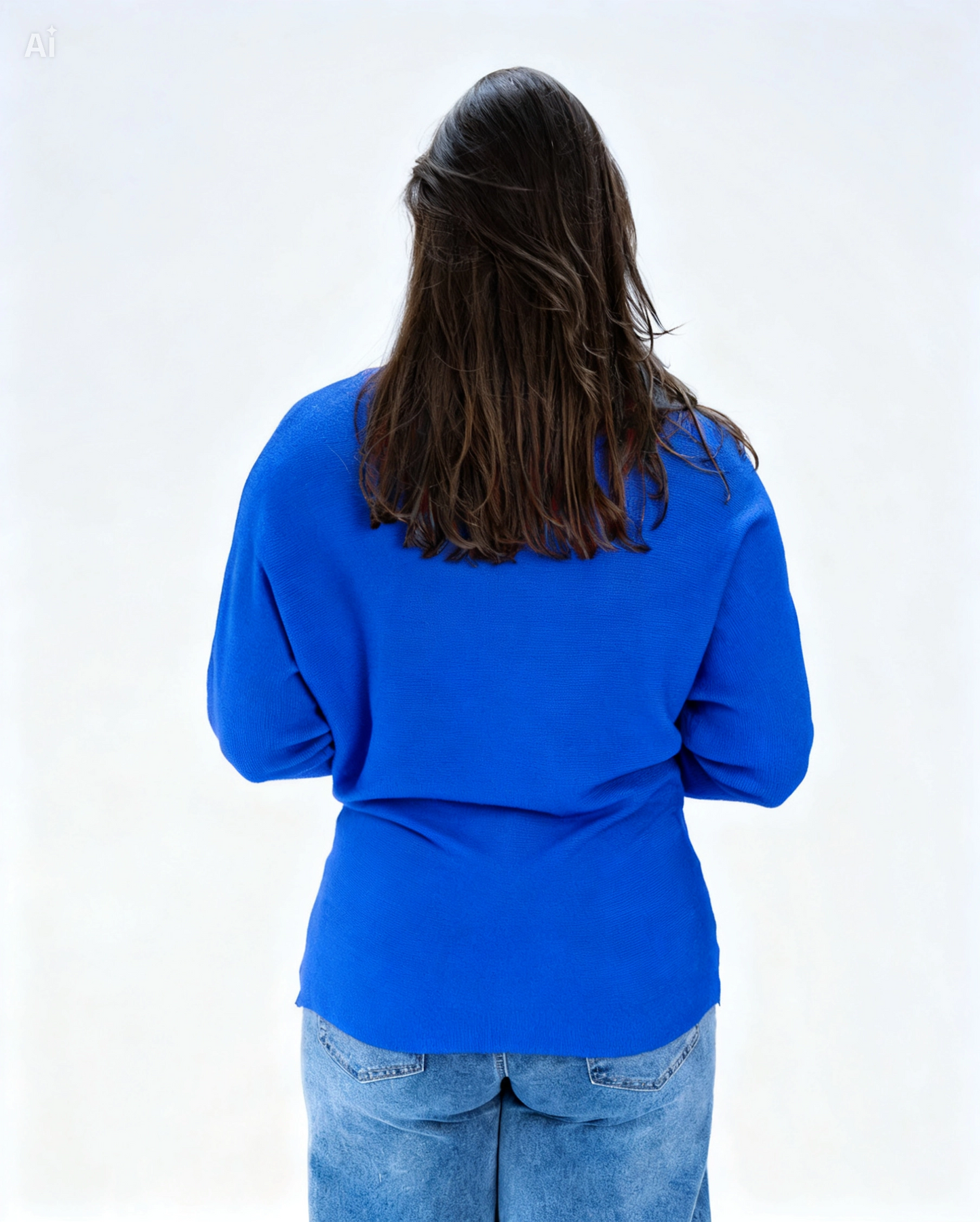 Sweater Liso Marcela Azul