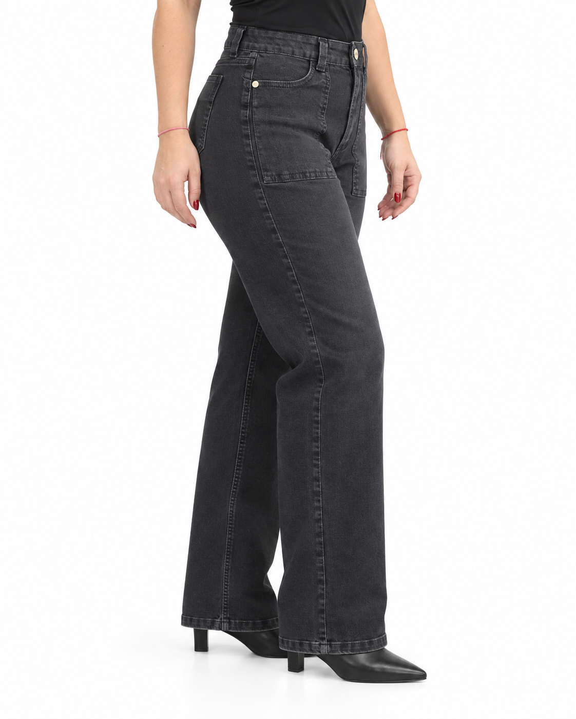 Jeans Infinito Bolsillo Negro