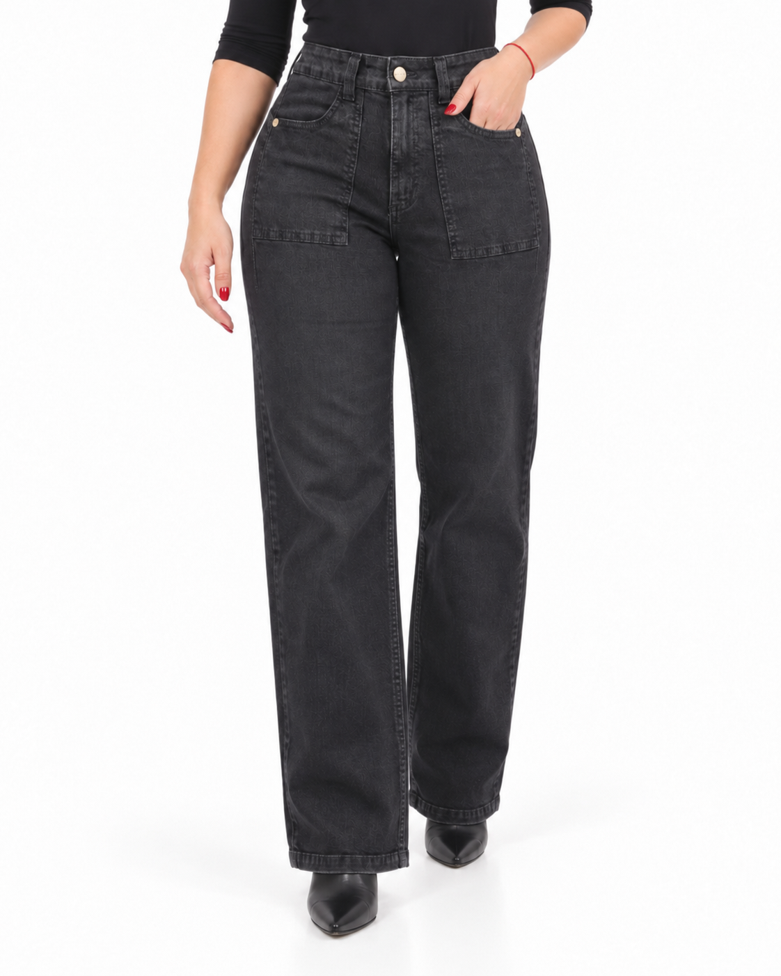 Jeans Infinito Bolsillo Negro