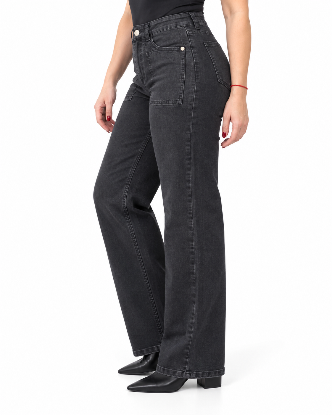 Jeans Infinito Bolsillo Negro