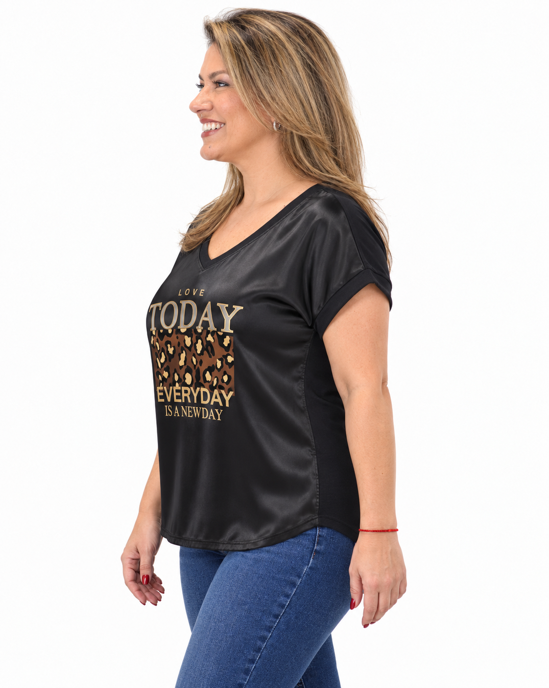 Polera Satín Today Negro