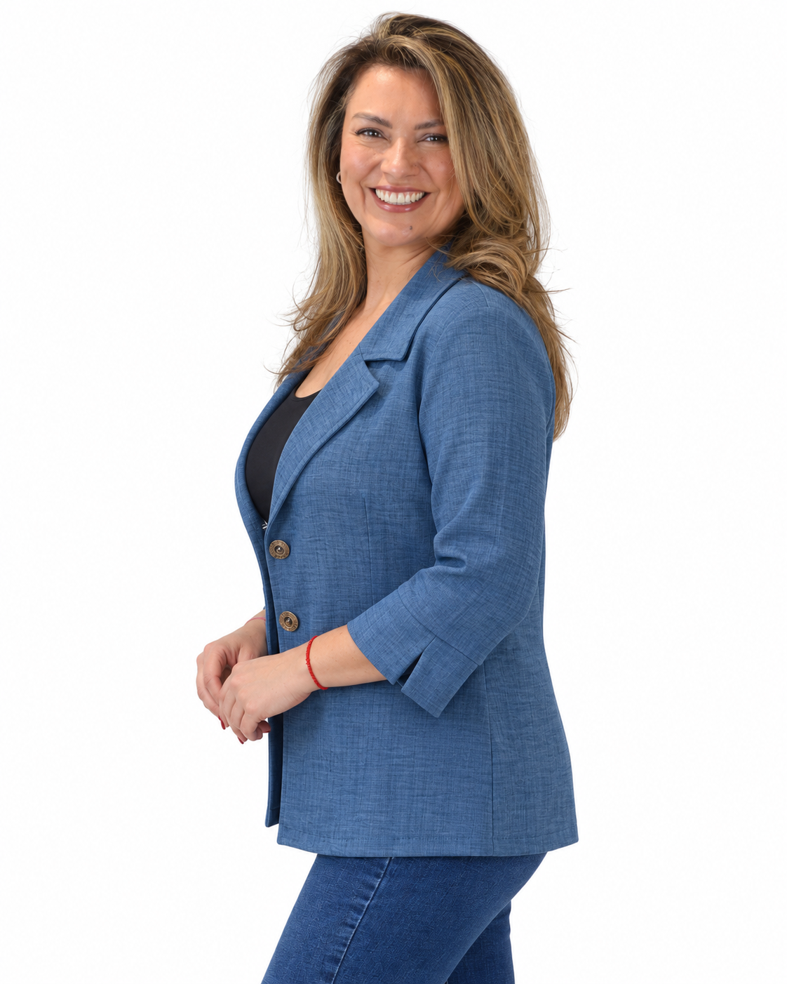 Chaqueta Matilde Manga 3/4 Azul