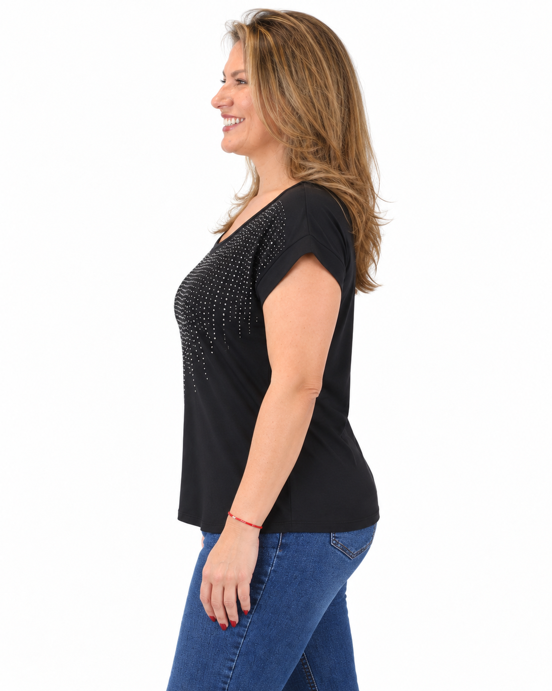 Polera Fiesta Cristi Negro
