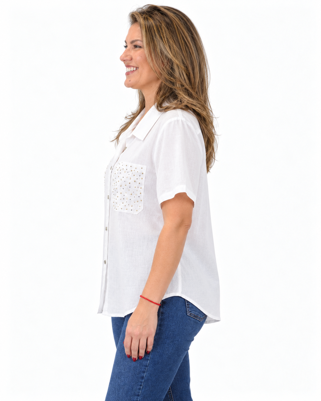 Blusa Gladys Tachas Blanco
